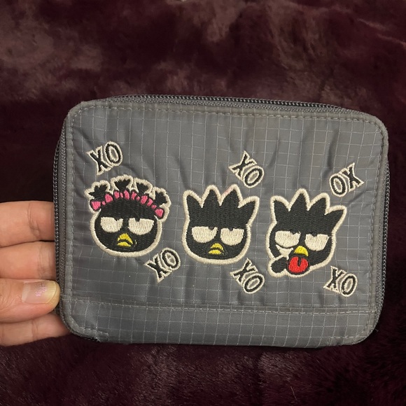 BAD BADTZ MARU Sanrio Wallet 2001 Vintage Kawaii Coin Purse Card Bag Embroidered - Picture 10 of 10